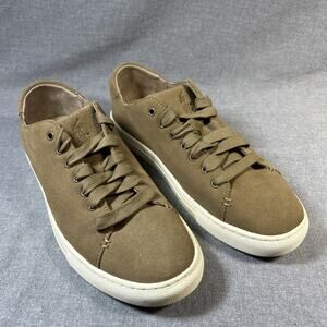 Polo Ralph Lauren Jermaine Suede Sneakers Mens 9D Brown Casual Lace Up Shoes